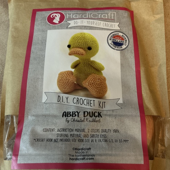 Hardicraft Easy Crafting Crochet Kit‎ "Abby Duck" By Christel Kuikkert NIP - Picture 1 of 1